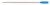 Golyóstollbetét, 0,8 mm, csavaros, ICO "Cross", kék